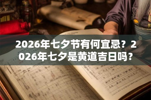 2026年七夕节有何宜忌?2026年七夕是黄道吉日吗? 2026年七夕节有何宜忌?2026年七夕是黄道吉日吗?