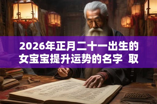2026年正月二十一出生的女宝宝提升运势的名字  取名方法推荐