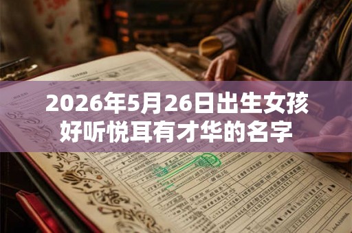 2026年5月26日出生女孩好听悦耳有才华的名字
