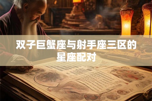 双子巨蟹座与射手座三区的星座配对