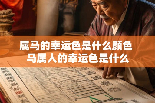 属马的幸运色是什么颜色 马属人的幸运色是什么