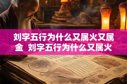 刘字五行为什么又属火又属金  刘字五行为什么又属火又属金