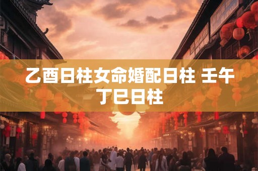乙酉日柱女命婚配日柱 壬午丁巳日柱