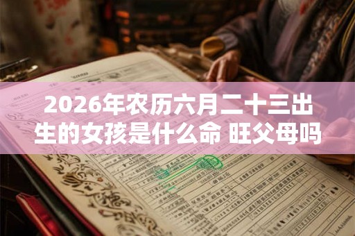 2026年农历六月二十三出生的女孩是什么命 旺父母吗