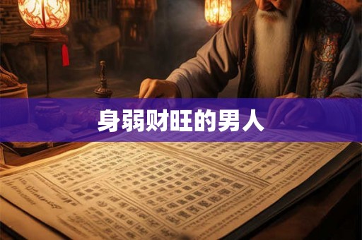 身弱财旺的男人