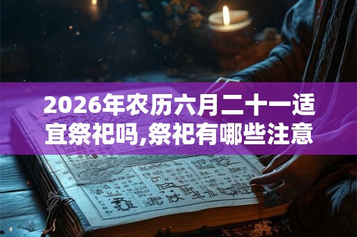 2026年农历六月二十一适宜祭祀吗,祭祀有哪些注意事项？