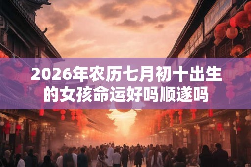 2026年农历七月初十出生的女孩命运好吗顺遂吗