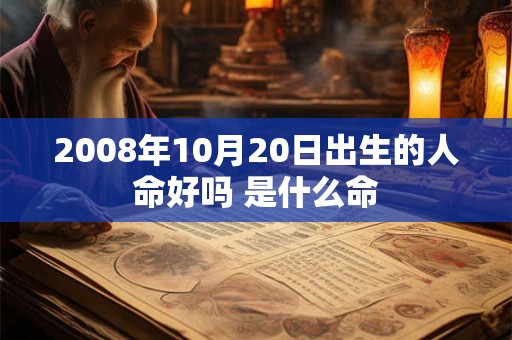 2008年10月20日出生的人命好吗 是什么命
