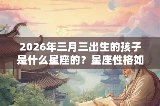 2026年三月三出生的孩子是什么星座的？星座性格如何？