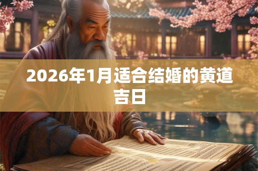2026年1月适合结婚的黄道吉日