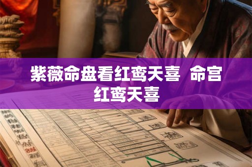 紫薇命盘看红鸾天喜  命宫红鸾天喜