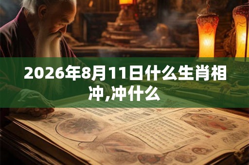 2026年8月11日什么生肖相冲,冲什么