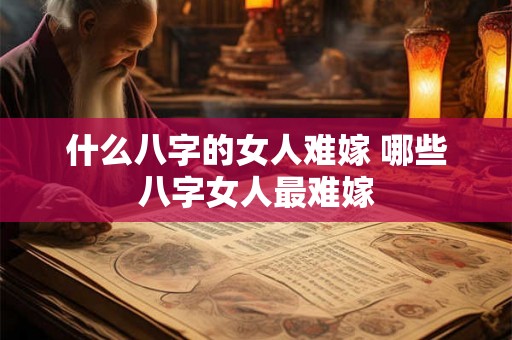 什么八字的女人难嫁 哪些八字女人最难嫁 什么八字的女人难嫁 哪些八字女人最难嫁