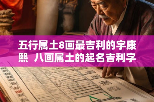 五行属土8画最吉利的字康熙 八画属土的起名吉利字男孩 五行属土8画最吉利的字康熙 八画属土的起名吉利字男孩