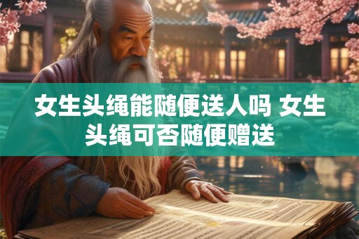 女生头绳能随便送人吗 女生头绳可否随便赠送 女生头绳能随便送人吗 女生头绳可否随便赠送