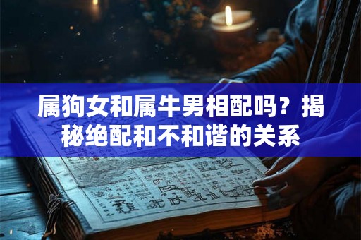 属狗女和属牛男相配吗？揭秘绝配和不和谐的关系