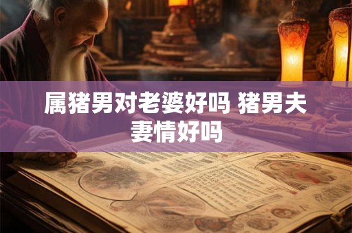 属猪男对老婆好吗 猪男夫妻情好吗