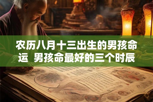 农历八月十三出生的男孩命运 男孩命最好的三个时辰 农历八月十三出生的男孩命运 男孩命最好的三个时辰
