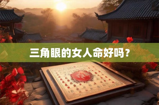三角眼的女人命好吗？