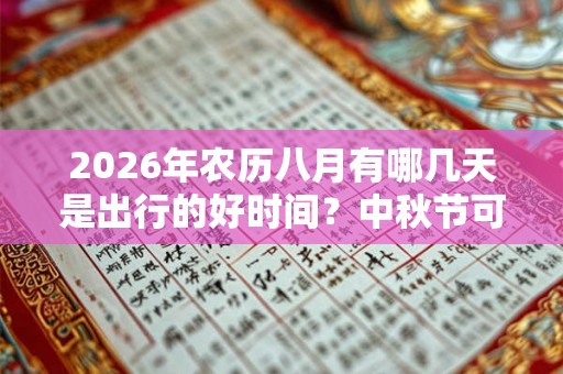 2026年农历八月有哪几天是出行的好时间?中秋节可以出行吗? 2026年农历八月有哪几天是出行的好时间?中秋节可以出行吗?