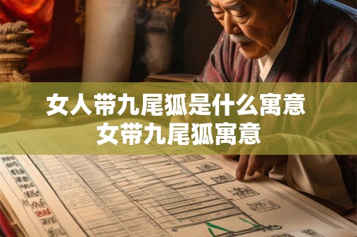 女人带九尾狐是什么寓意 女带九尾狐寓意