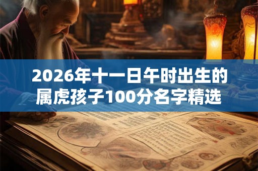2026年十一日午时出生的属虎孩子100分名字精选