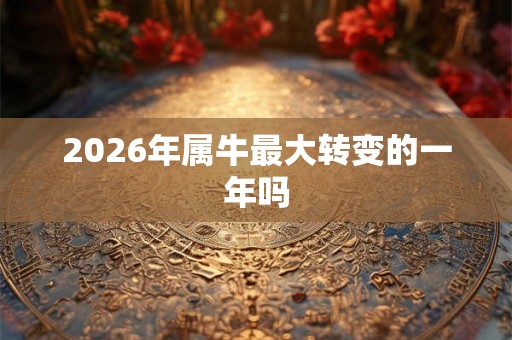 2026年属牛最大转变的一年吗