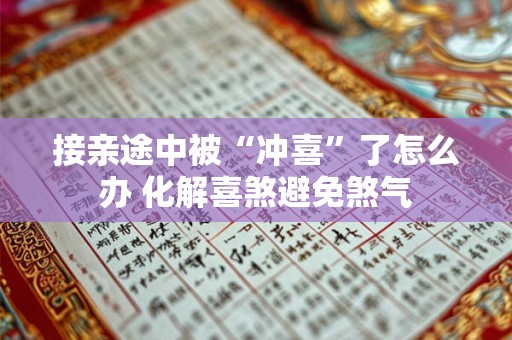 接亲途中被“冲喜”了怎么办 化解喜煞避免煞气
