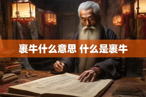 裹牛什么意思 什么是裹牛