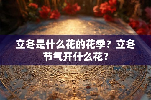 立冬是什么花的花季？立冬节气开什么花？