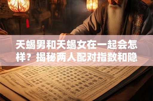 天蝎男和天蝎女在一起会怎样？揭秘两人配对指数和隐藏的秘密