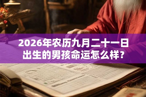 2026年农历九月二十一日出生的男孩命运怎么样？