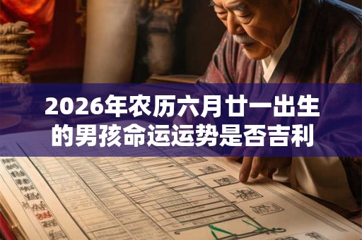 2026年农历六月廿一出生的男孩命运运势是否吉利 2026年农历六月廿一出生的男孩命运运势是否吉利