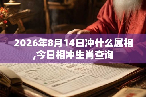 2026年8月14日冲什么属相,今日相冲生肖查询