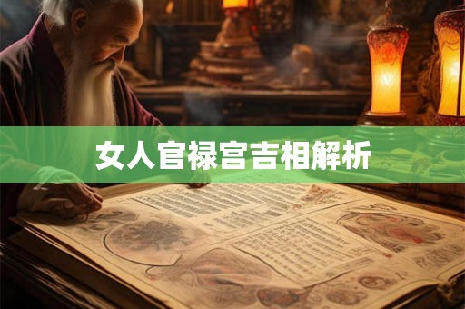 女人官禄宫吉相解析