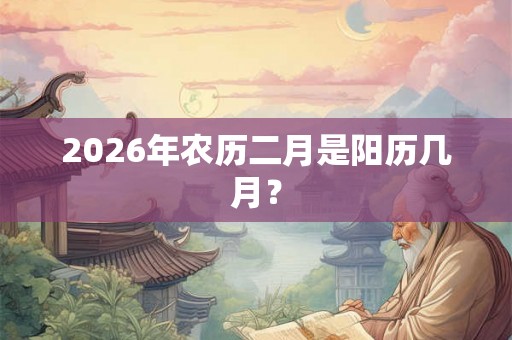 2026年农历二月是阳历几月? 2026年农历二月是阳历几月?
