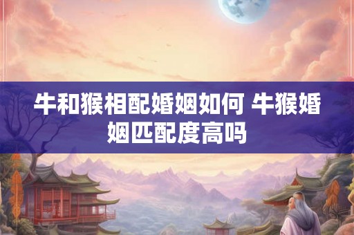 牛和猴相配婚姻如何 牛猴婚姻匹配度高吗