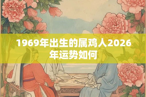 1969年出生的属鸡人2026年运势如何