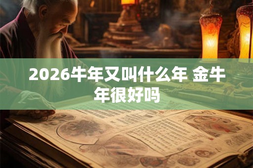 2026牛年又叫什么年 金牛年很好吗