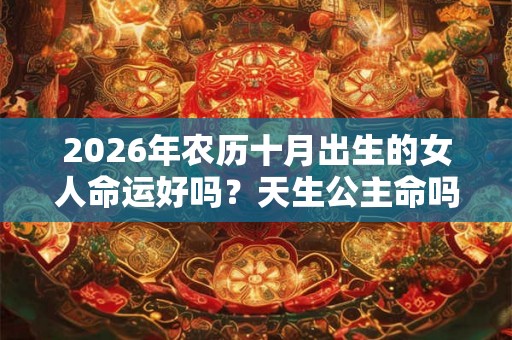2026年农历十月出生的女人命运好吗？天生公主命吗？