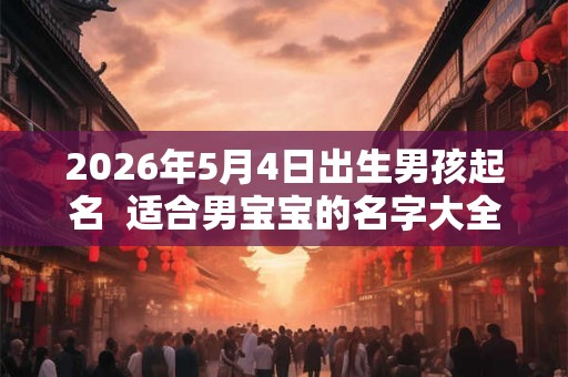 2026年5月4日出生男孩起名 适合男宝宝的名字大全 2026年5月4日出生男孩起名 适合男宝宝的名字大全