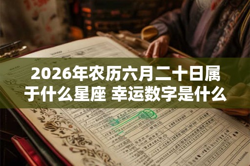 2026年农历六月二十日属于什么星座 幸运数字是什么 2026年农历六月二十日属于什么星座 幸运数字是什么