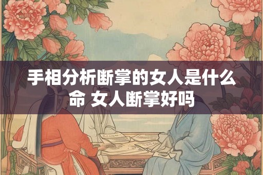 手相分析断掌的女人是什么命 女人断掌好吗 手相分析断掌的女人是什么命 女人断掌好吗