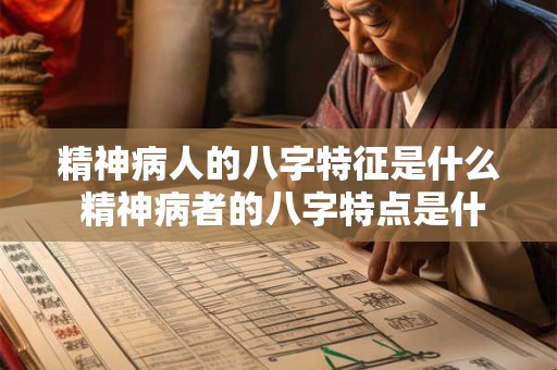 精神病人的八字特征是什么 精神病者的八字特点是什么