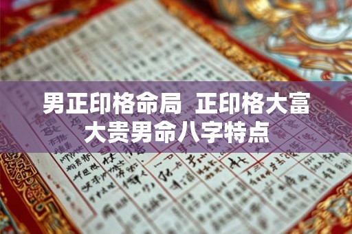 男正印格命局 正印格大富大贵男命八字特点 男正印格命局 正印格大富大贵男命八字特点