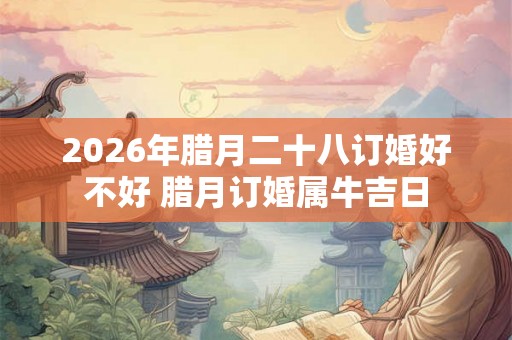 2026年腊月二十八订婚好不好 腊月订婚属牛吉日