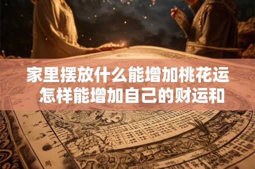家里摆放什么能增加桃花运  怎样能增加自己的财运和桃花运