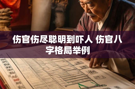伤官伤尽聪明到吓人 伤官八字格局举例