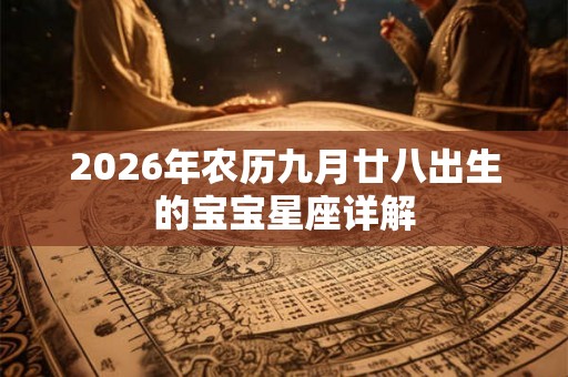 2026年农历九月廿八出生的宝宝星座详解