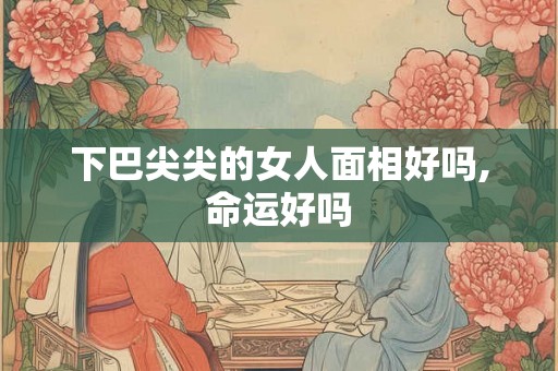 下巴尖尖的女人面相好吗,命运好吗